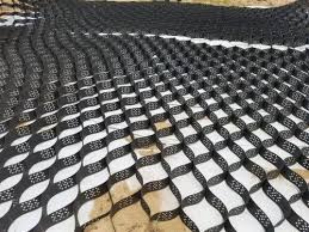 Concrete Pavement Geocells - High-density Polyethylene Material, Customized Sizes , Uv Resistant And Polished Surface Treatment For Commercial Use