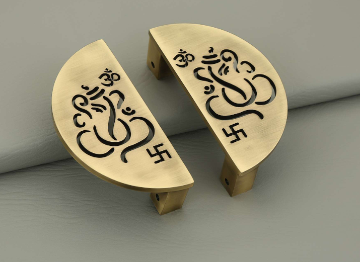 Glass Door - Color: Antique Brass/Matt Gold Finish