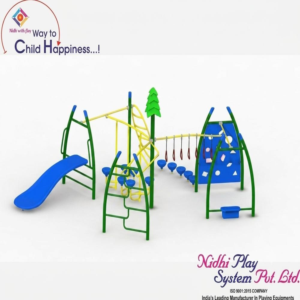 Customized Outdoor Multi Play Station - Capacity: 8-20 Children At A Time