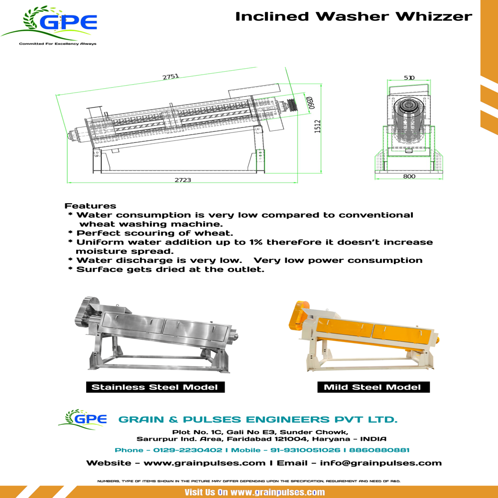 Inclined Washer Whizzer