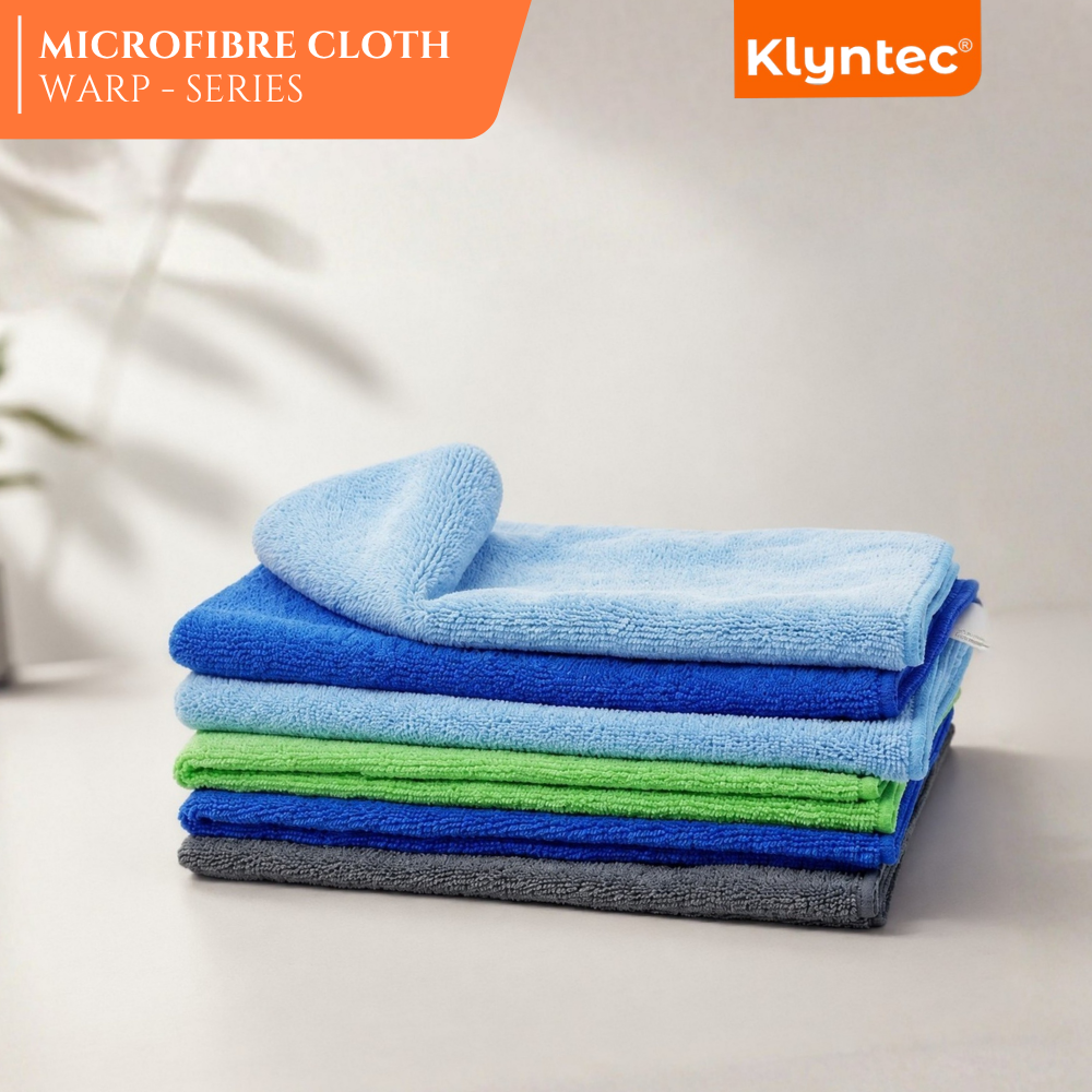 Klyntec All-Purpose Regular Microfiber Cleaning Cloth - 350 Gsm (40X40 Cm) - Color: Assorted Colors