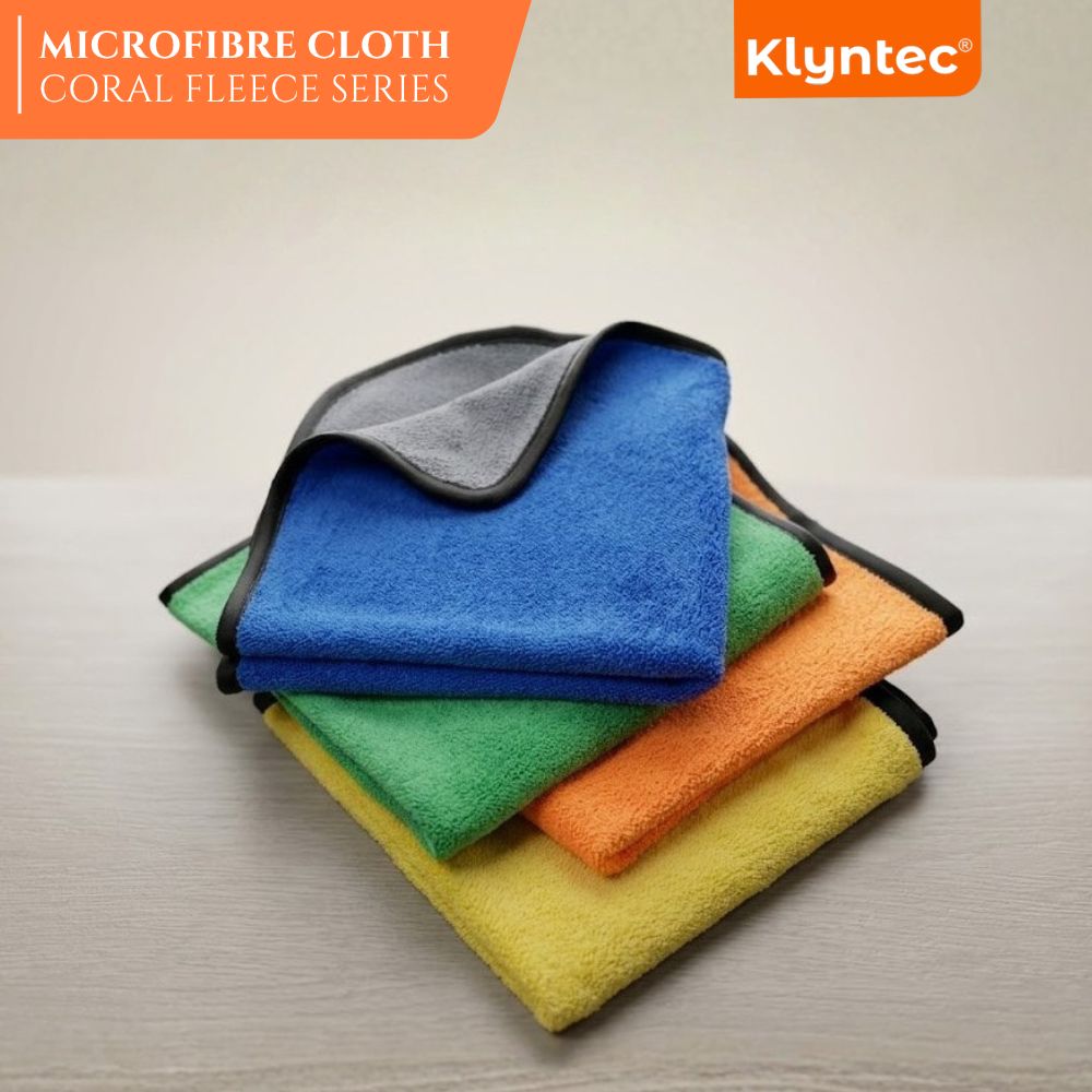 Klyntec 2 Colour 400 Gsm Heavy Duty Microfiber Cloth (40x40 Cm) - Application: Cleaning