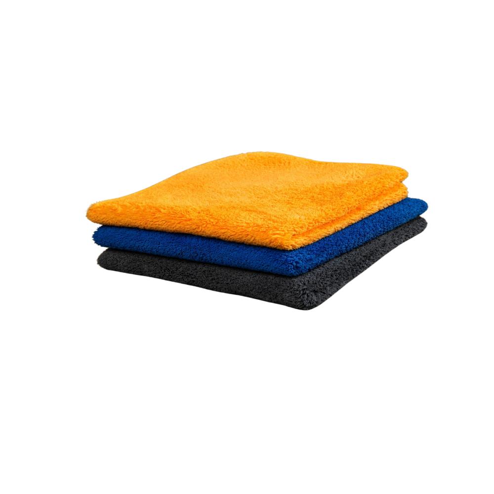 Klyntec 2 Colour 500 Gsm Heavy Duty Microfiber Cloth (40X40 Cm) - Application: Car Cleaning