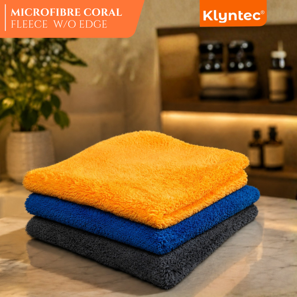 Klyntec 2 Colour 500 GSM Heavy Duty Microfiber Cloth (40x40 Cm)