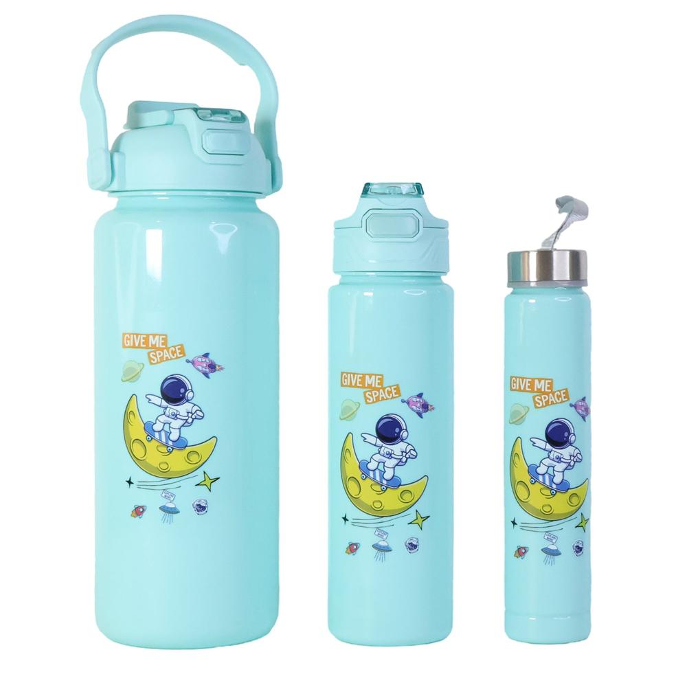 Premium Water Bottles 2000ml + 900ml + 300ml - (Set)