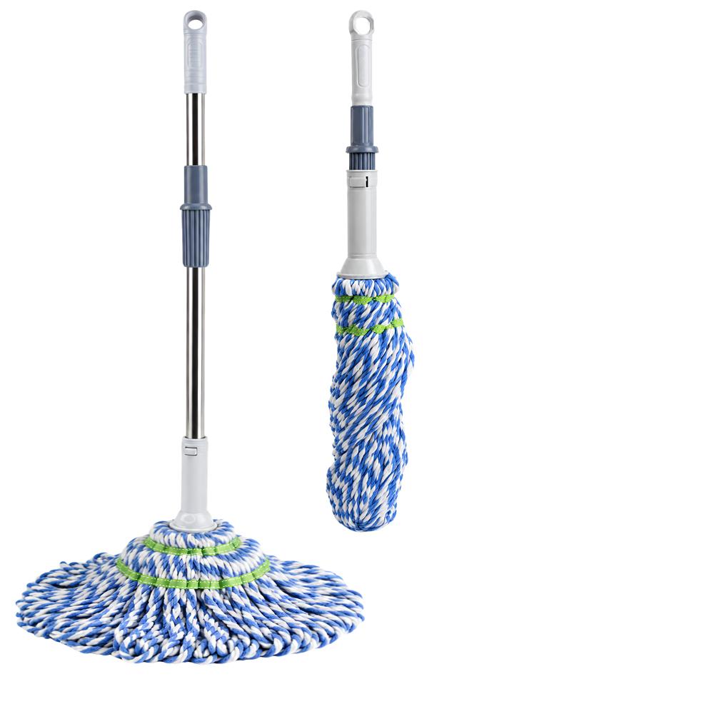 Klyntec Stainless Steel Twist Mop Handle (Blue) 130 Gms - Application: Cleaning Of Multiple Floor Types