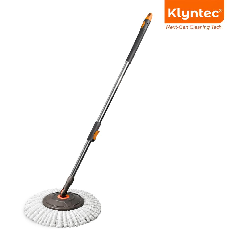 Klyntec Stainless Steel Round Mop Stick With Microfiber Head - Application: Home