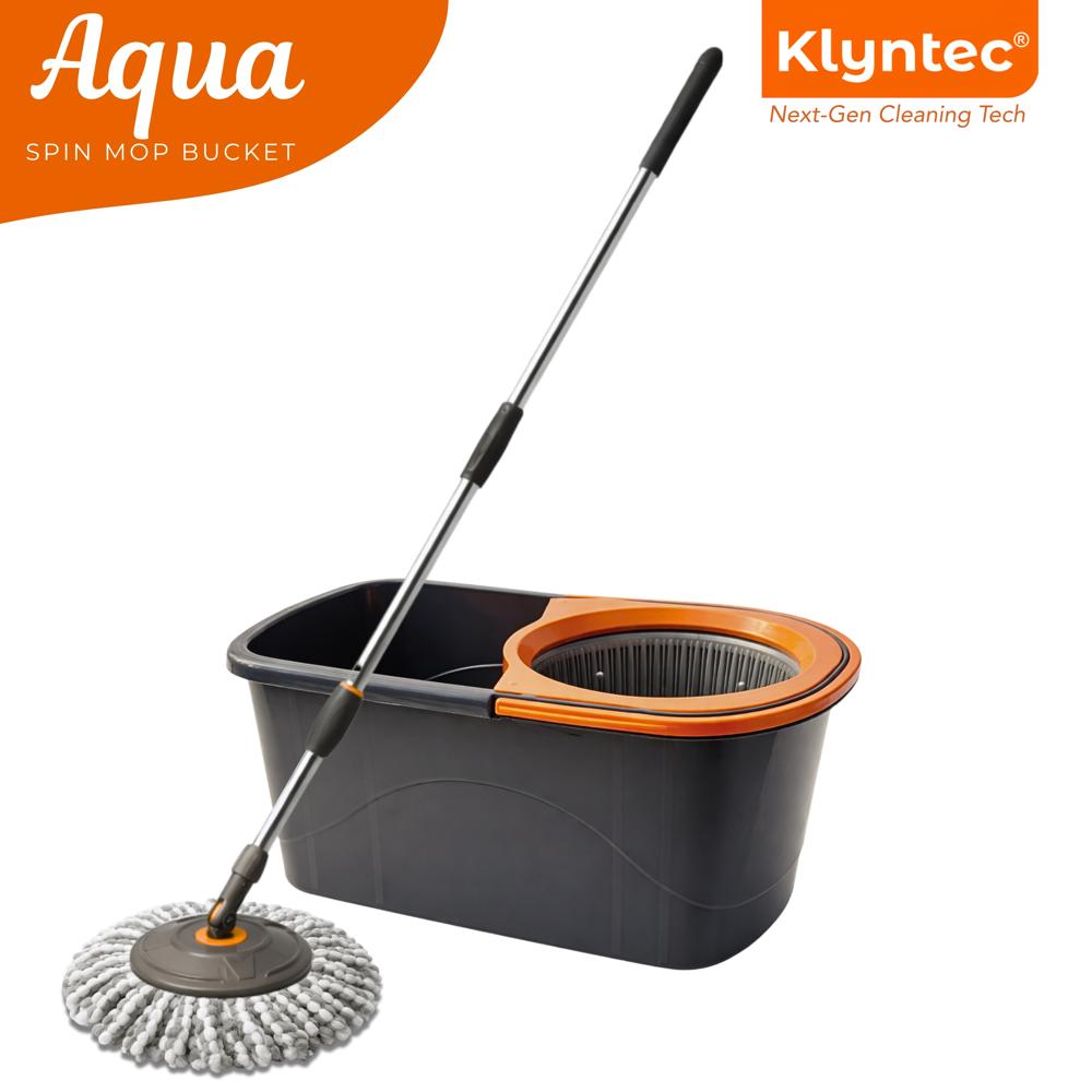 Klyntec Revo 360 Rotation Spin Mop Bucket with Plastic Wringer