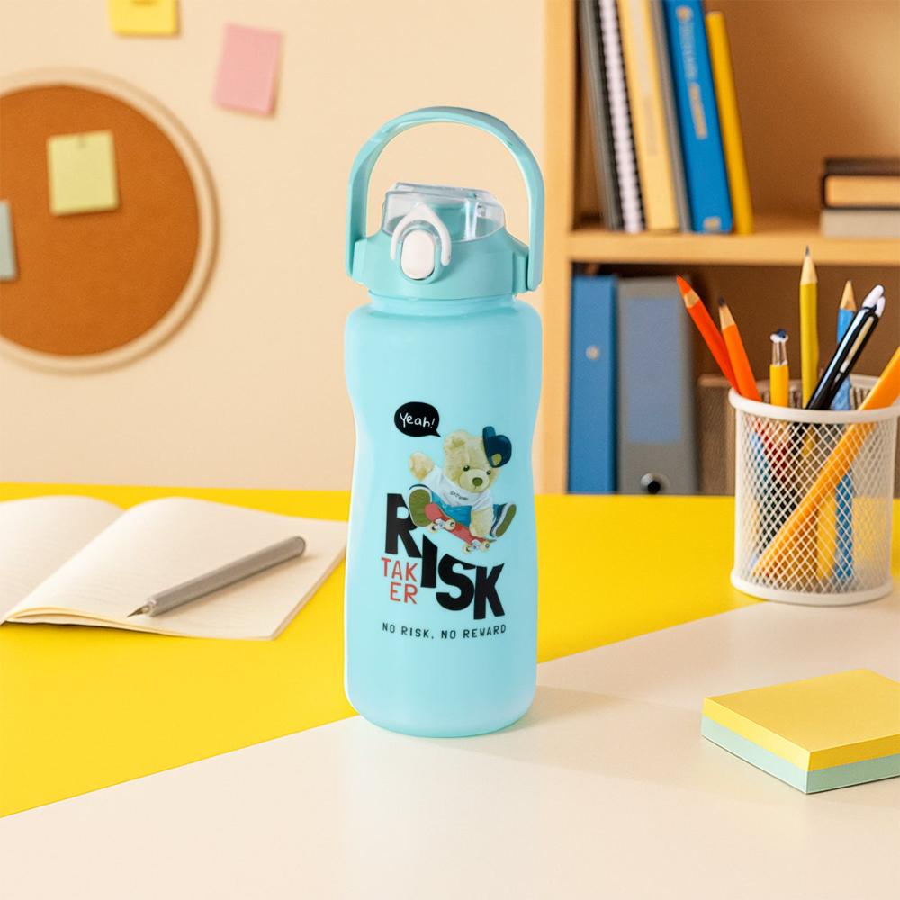 Risk Taker Printed Water Bottle 2000Ml + 900Ml + 300Ml - (3 Pc / Set) - Color: Mix