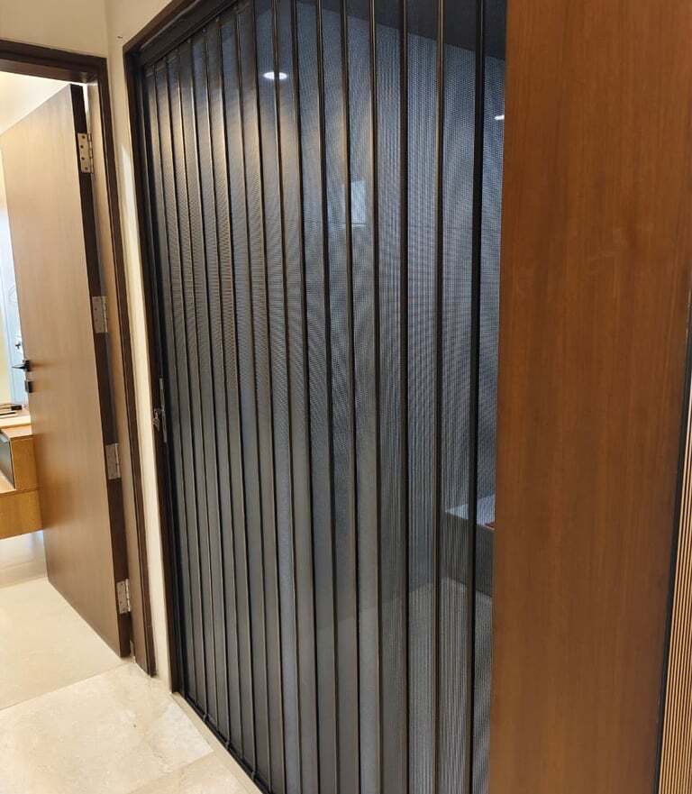 Aluminium Security Pleated Mesh