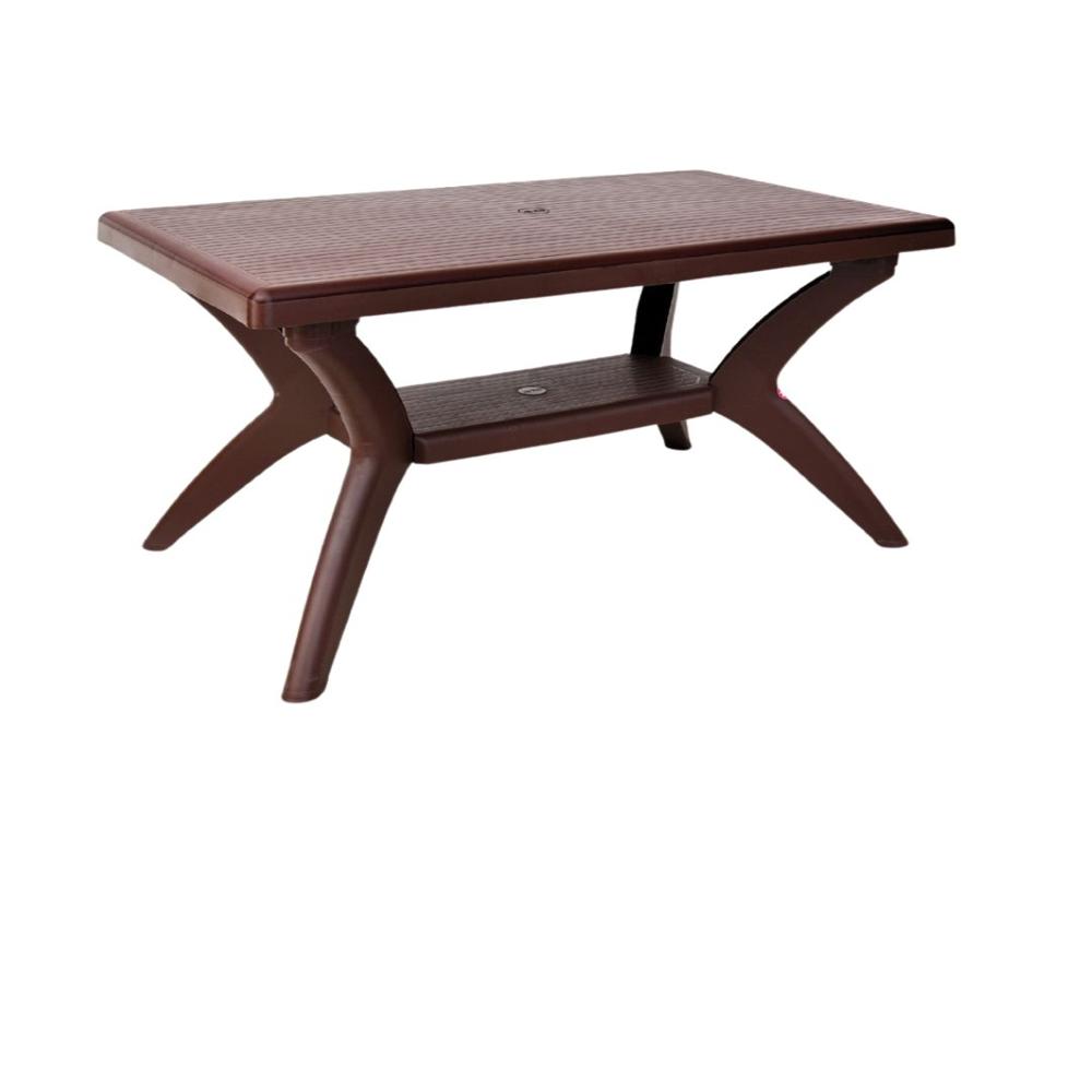 Plastic Folding Table - Color: Rad And Coffee