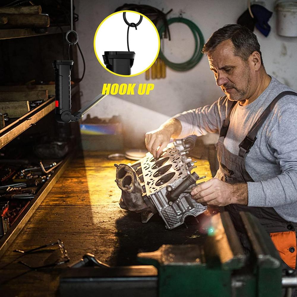 Rechargeable Adjustable Big LED Work Light (1 Pc)