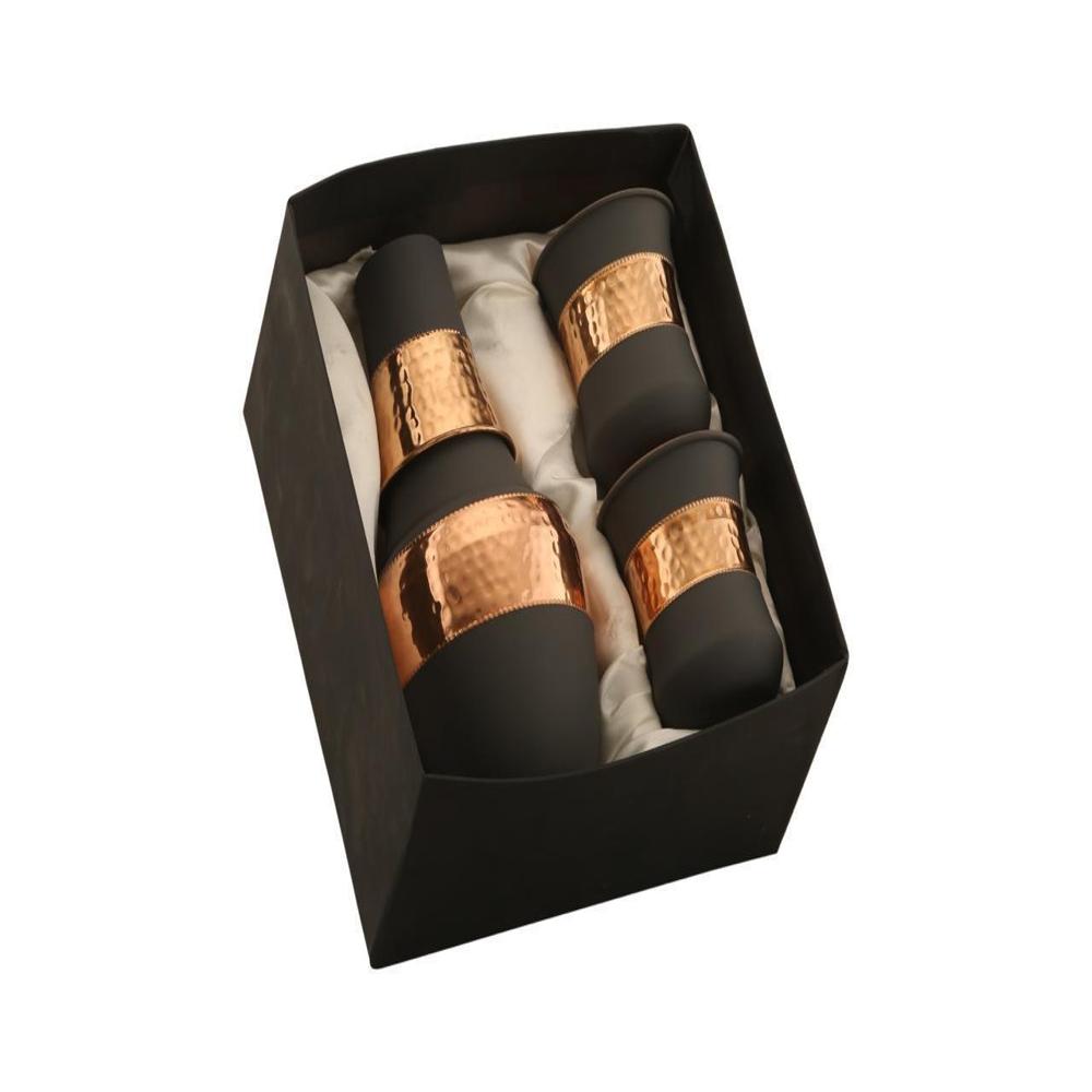 Copper Ritual Bottle with 2 Glass Set
