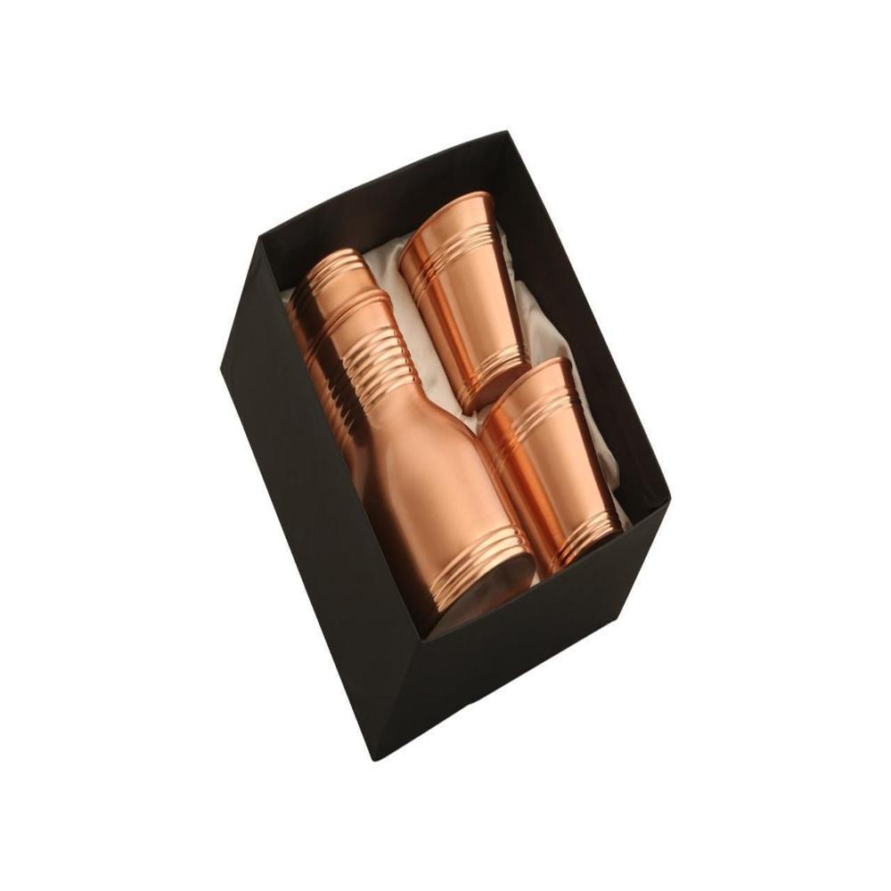 Classic Hydrate Copper Bottle with 2 Glass Set