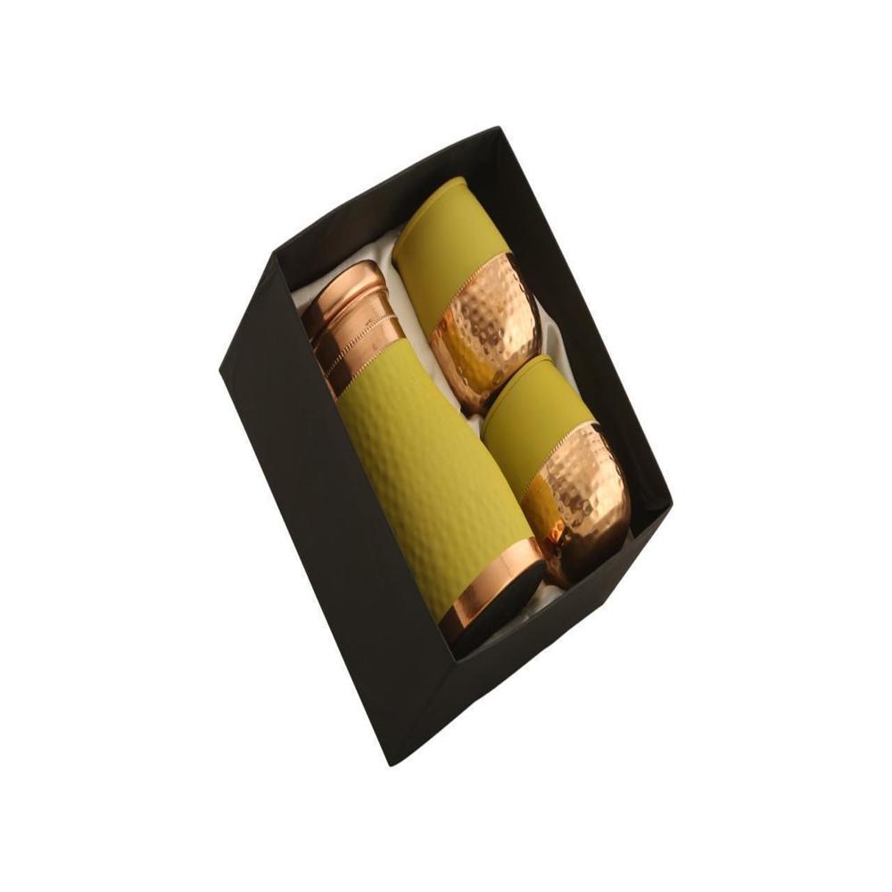 Classic Hydrate Copper Bottle with 2 Glass Set
