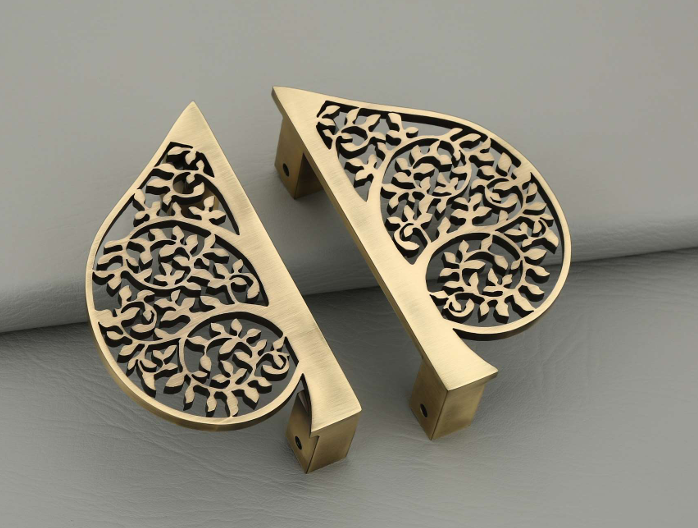 Glass Door - Color: Antique Brass Black Matt Black