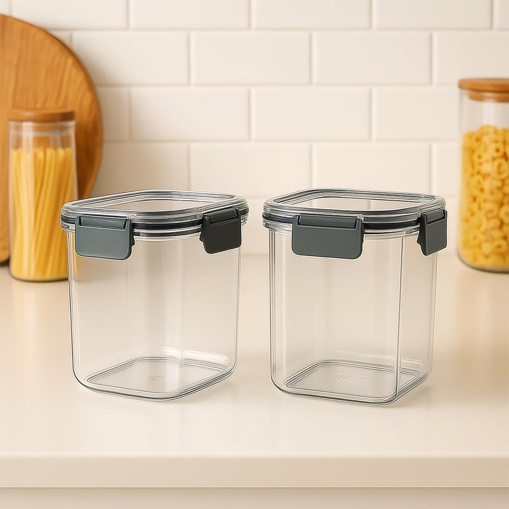 Apex Press N Lock Airtight Food Storage Container Set (2Pc/900ml) Approx