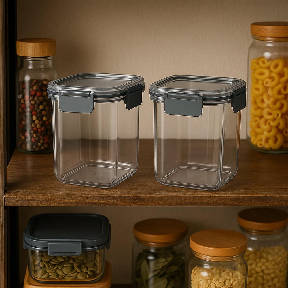 Apex Press N Lock Airtight Food Storage Container Set (2Pc/900ml) Approx