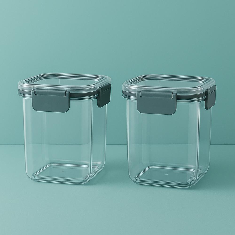Apex Press N Lock Airtight Food Storage Container Set (2Pc/900ml) Approx