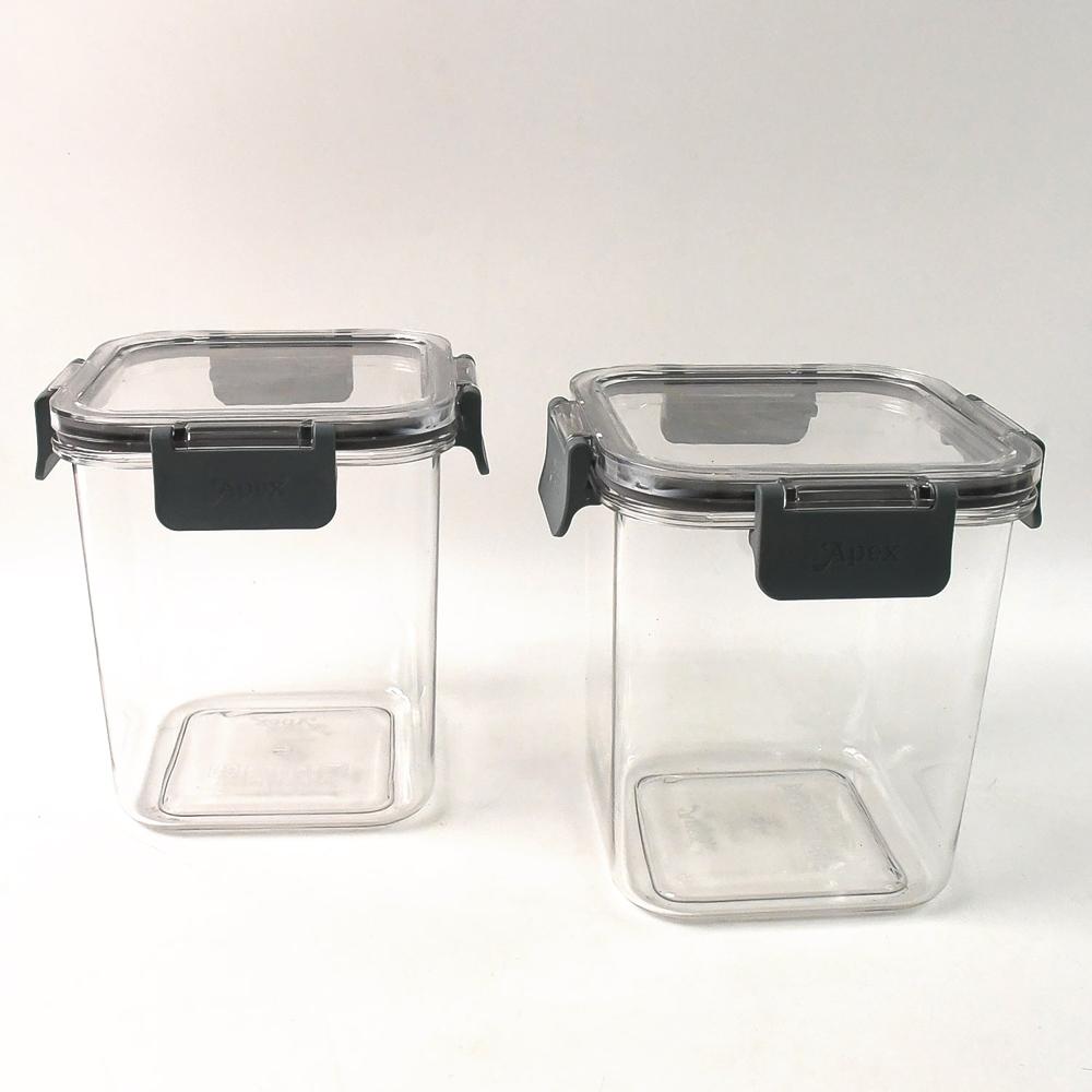 Apex Press N Lock Airtight Food Storage Container Set (2Pc/900ml) Approx