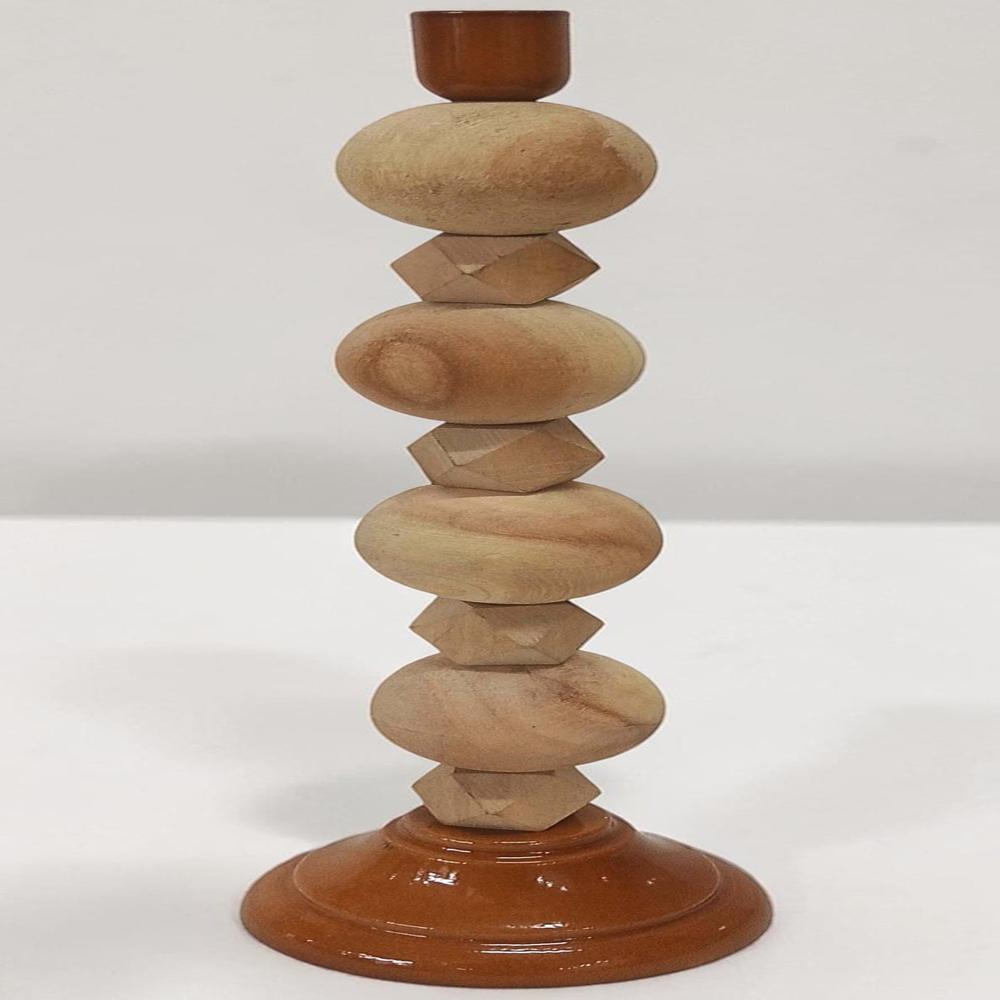 Wooden candle stand holder