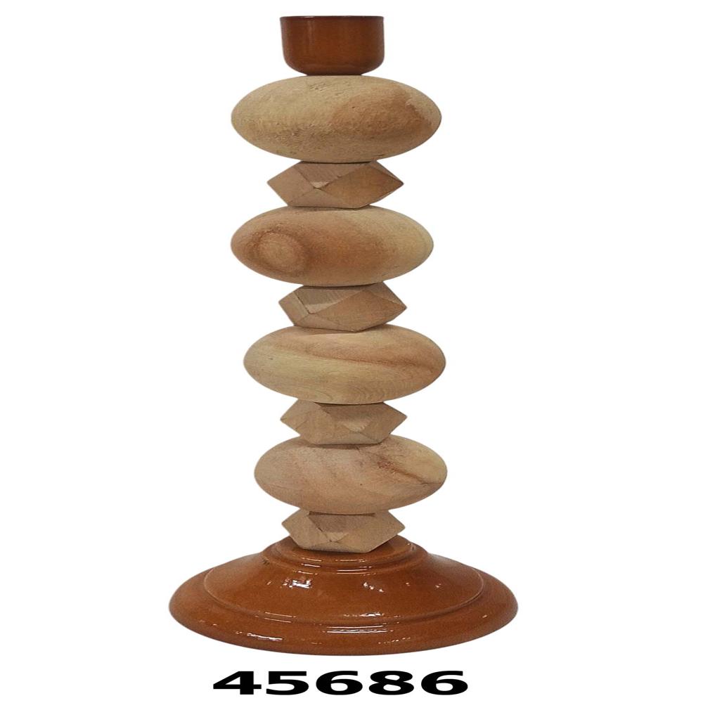Wooden candle stand holder