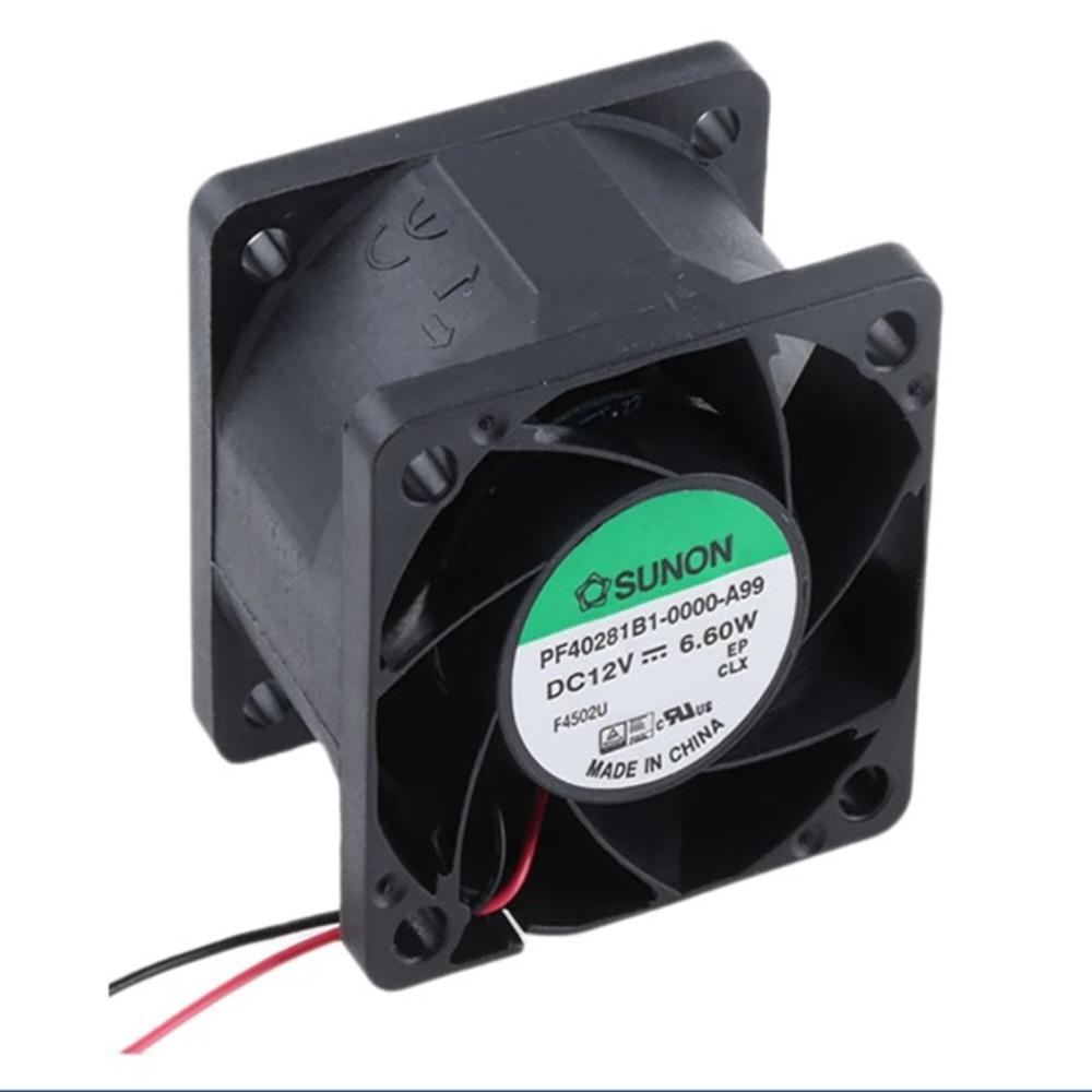 SUNON PF40281B1-0000-A99 12V DC 6.60W 4028mm Ball Bearing Industrial Inverter Axial Cooling Fan