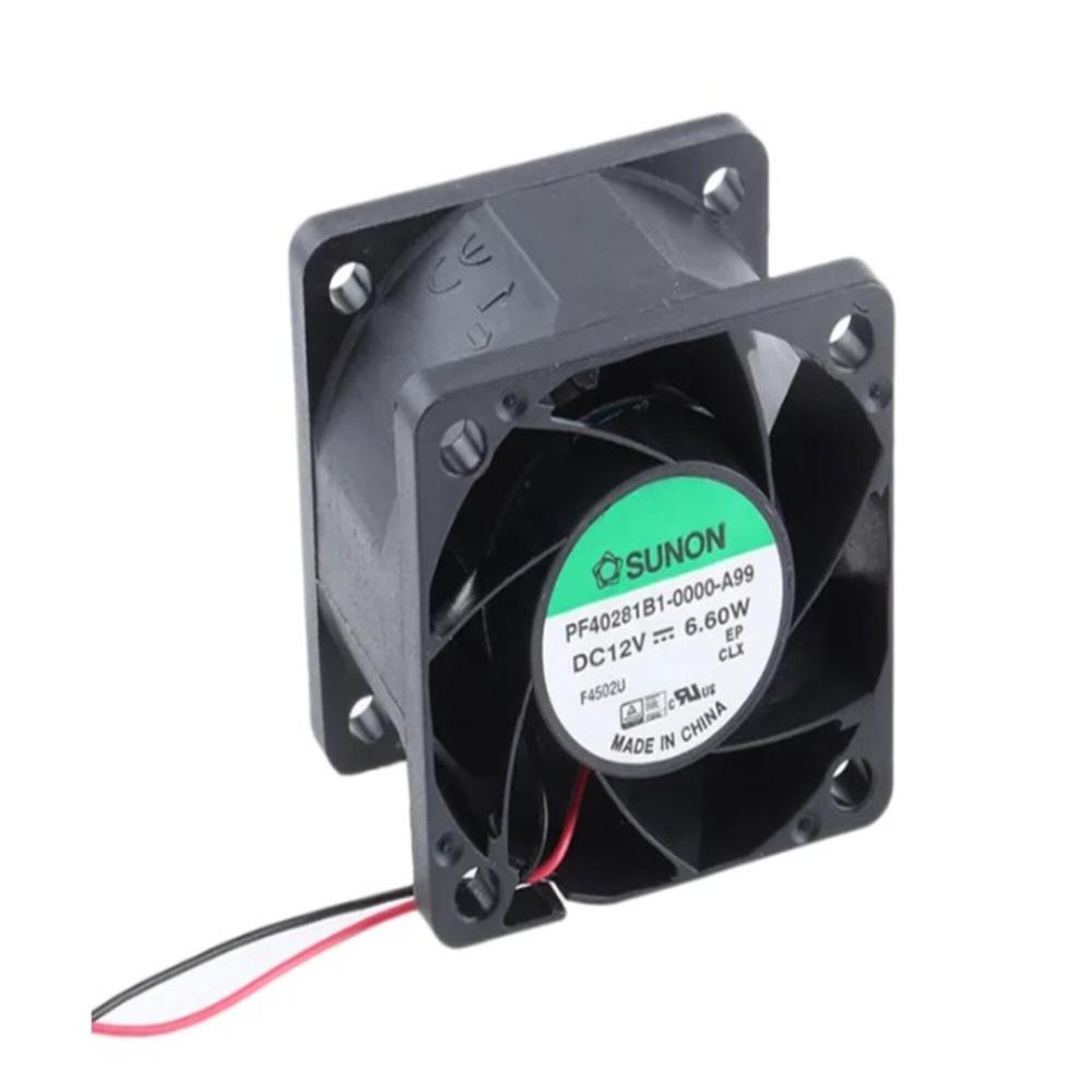 SUNON PF40281B1-0000-A99 12V DC 6.60W 4028mm Ball Bearing Industrial Inverter Axial Cooling Fan