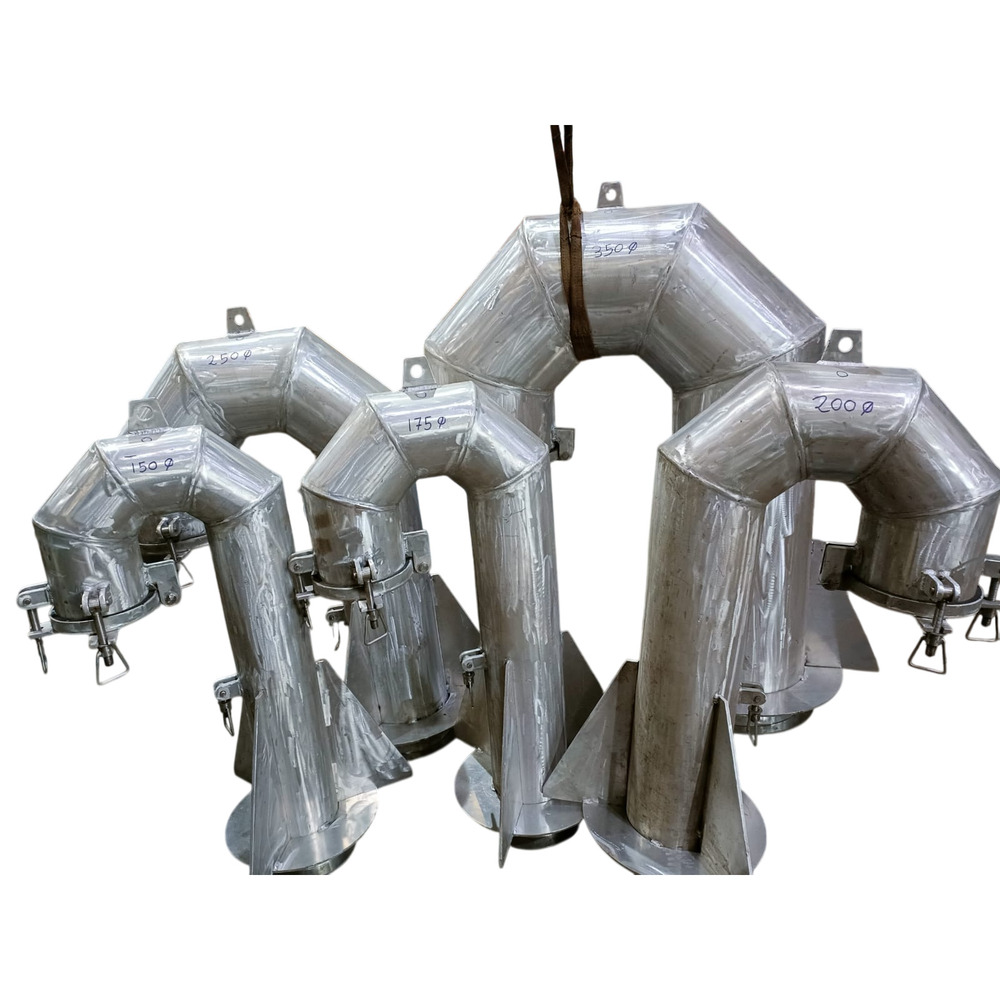 Gooseneck Ventilator - Air Flow Capacity: Depends On Vent Diameter And Wind Conditions