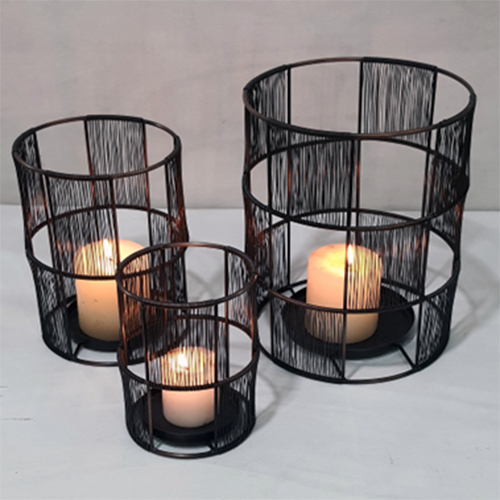 15304TL Handcrafted Metal Lanterns