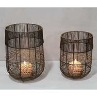 15308tl Handcrafted Metal Lanterns - Color: Antique Gold Finish