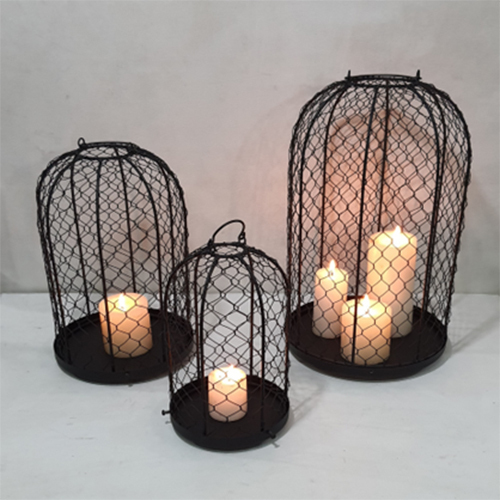15306TL Handcrafted Metal Lanterns