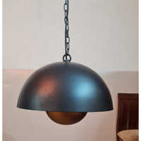 Pendant Lamp Hanging - Color: Natural Wood With Black Frame