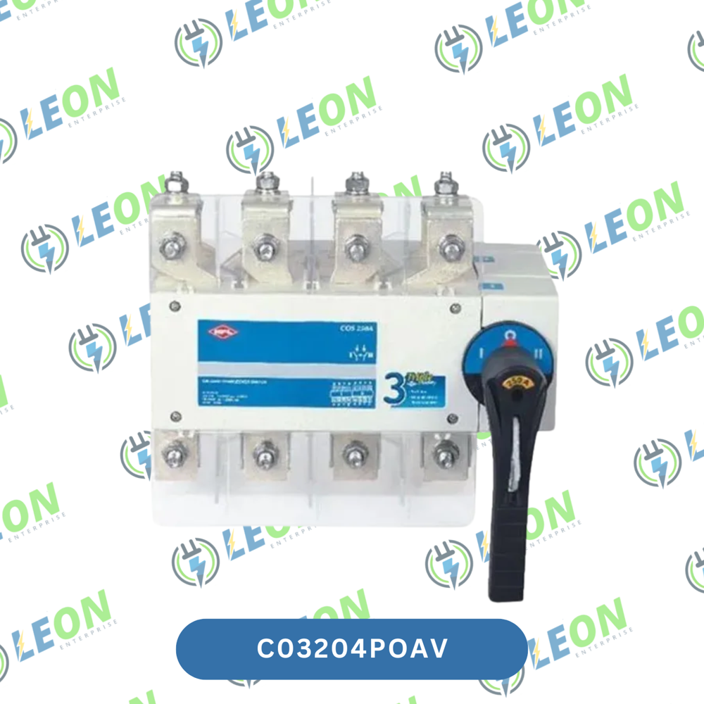 HPL Onload Changeover Switch 320 A, Open Execution, 4 Pole, 415V AC | C03204POAV