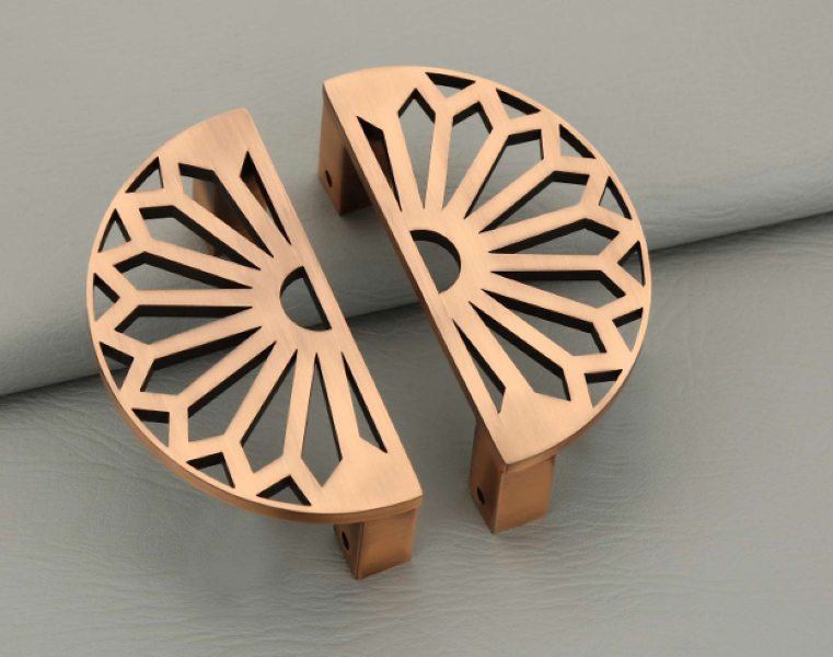 Glass Door - Color: Antique Brass Matt Black Gold