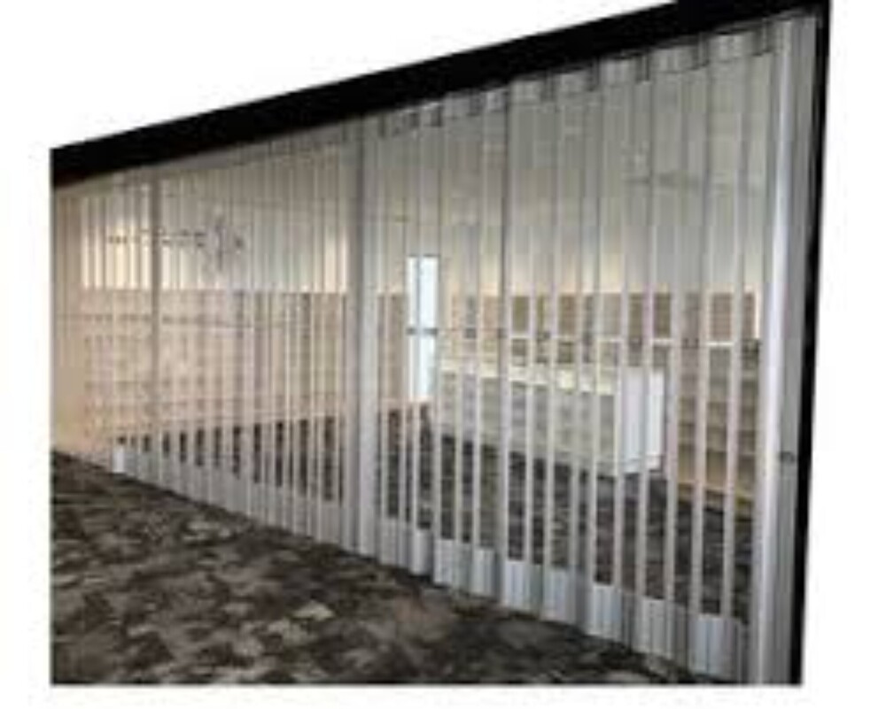 Galvanized Perforated Rolling Shutters - Color: Black