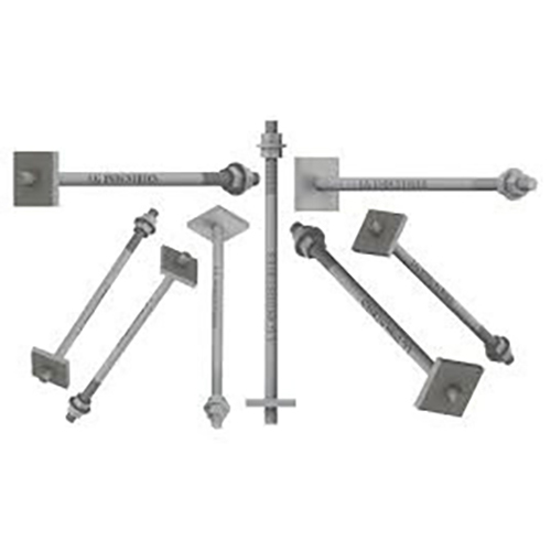 Foundation bolt with plate