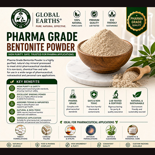 Pharma Grade Bentonite Powder