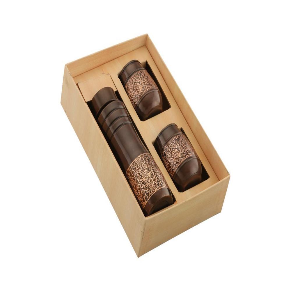 Shuddh Jal Copper Bottle with 2 Glass Set