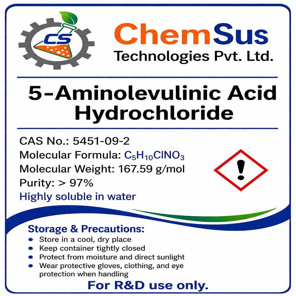 Aminolevulinic Acid Hydrochloride - Boiling Point: Not Available (Decomposes Before Boiling)