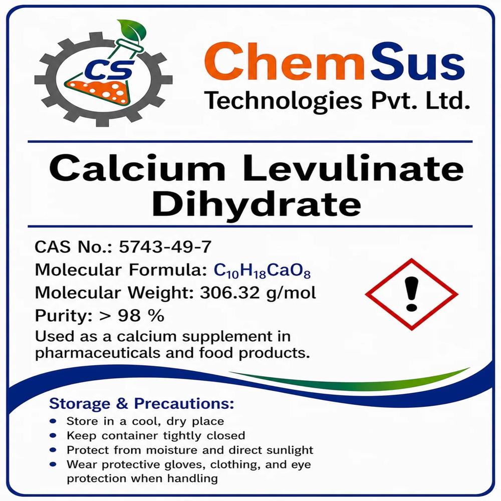 Cas No.-5743-40-7 Calcium Levulinate Dihydrate