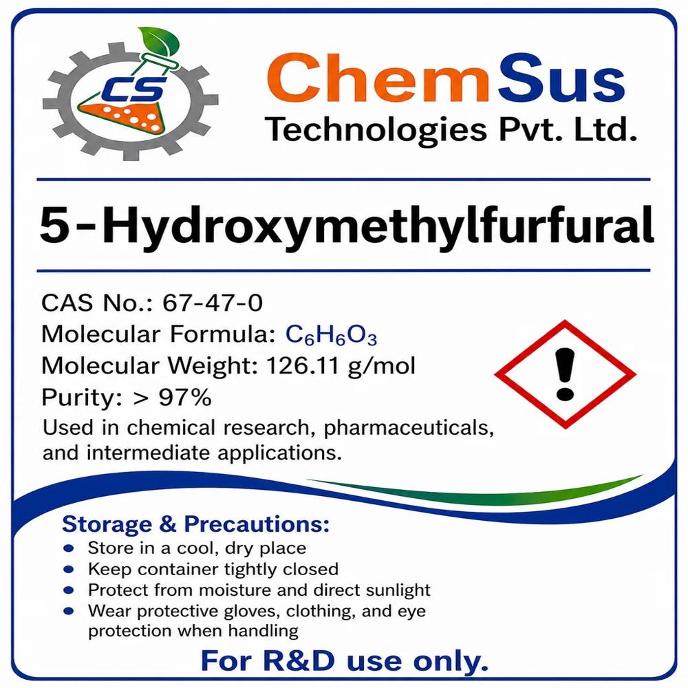 Cas No.-67-47-0 5-hydroxymethylfurfural - Boiling Point: 114c At 13 Mmhg