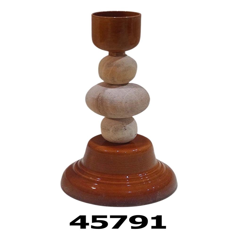 Wooden candle stand holder