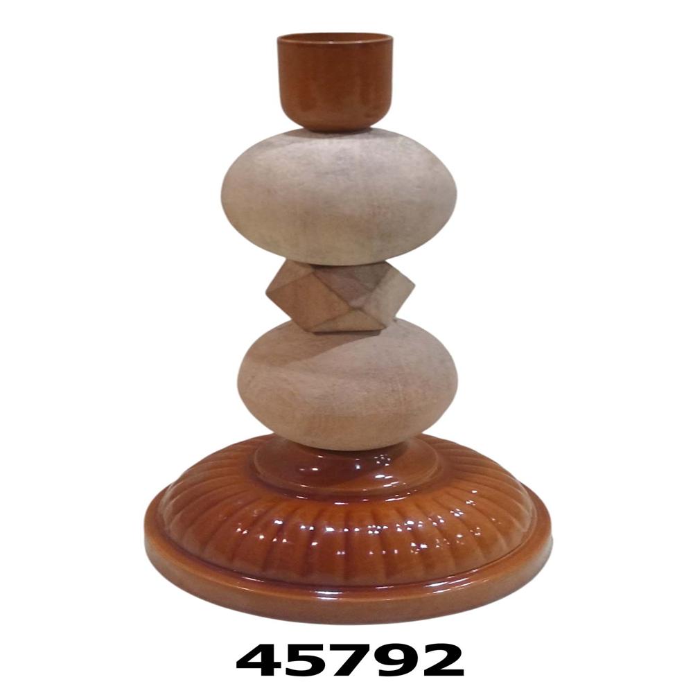 Wooden candle stand holder