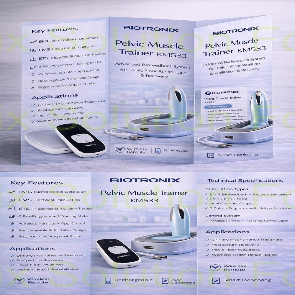 EMG Biofeedback Kegel Trainer KM-533-4 for Recovery and Strength Building
