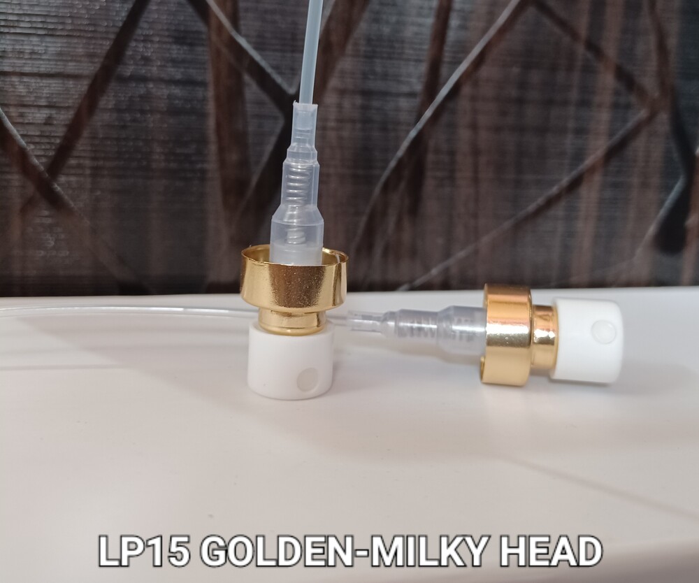 15Mm Golden Milky Crimp Spray Pump - Diameter: 15 Mm