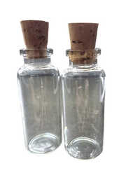 15ml Clear Cork Stopper Glass Vial - Density: 2.23 Gram Per Cubic Centimeter(g/cm3)