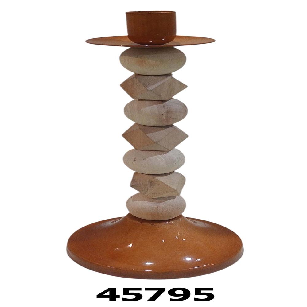 Wooden candle stand holder