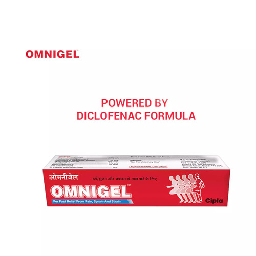 Omnigel Diclofenac Diethylamine Gel, Pain Relief Treatment Medicine
