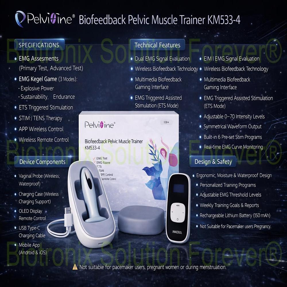 Smart Pelvic Floor Rehab Machine KM-533-4 for Daily Therapy and Care